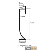 6.5cm Inset LED Skirting Board | FLL-A-8-A6.5-9 Flush Light Strip Baseboard | DoorHub UAE